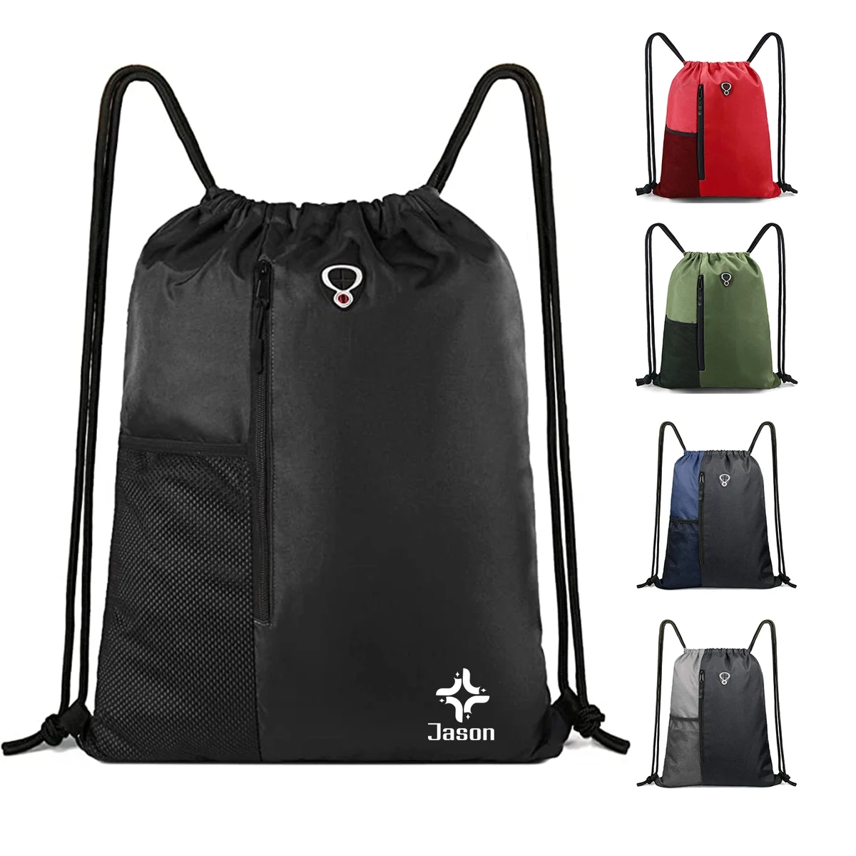 Drawstring Backpack Sports Gym Bag 1