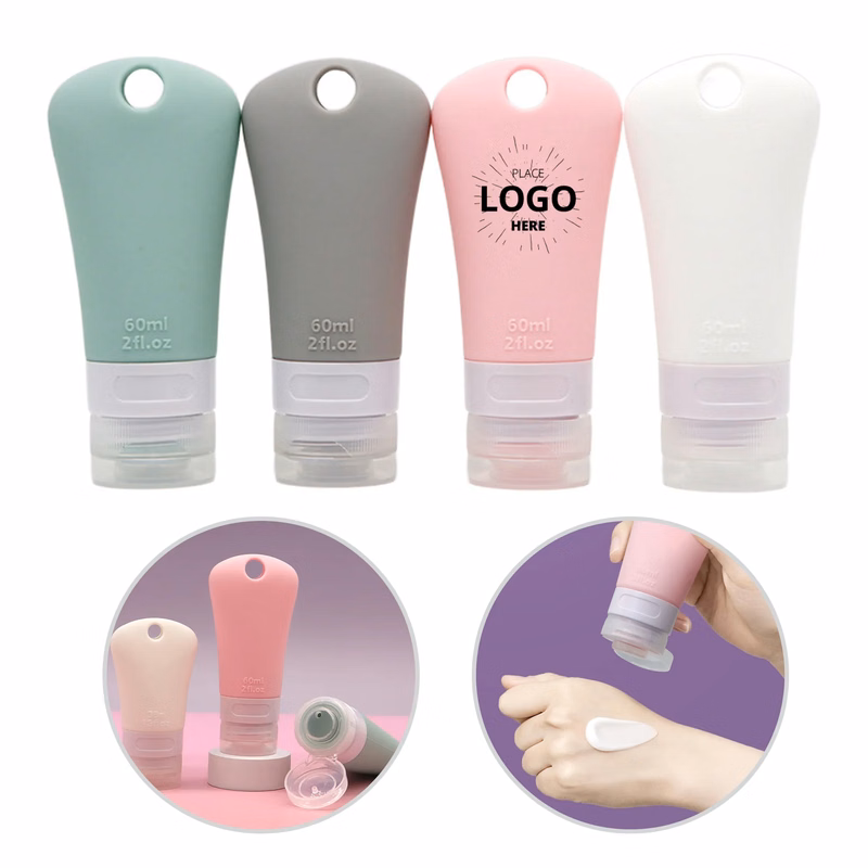 Customizable Portable Silicone Toiletry Travel Bottle