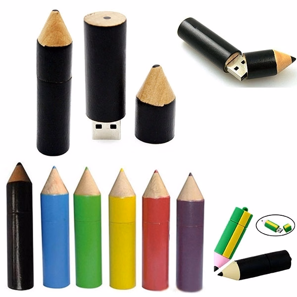 Wooden Pencil Shape USB Drive