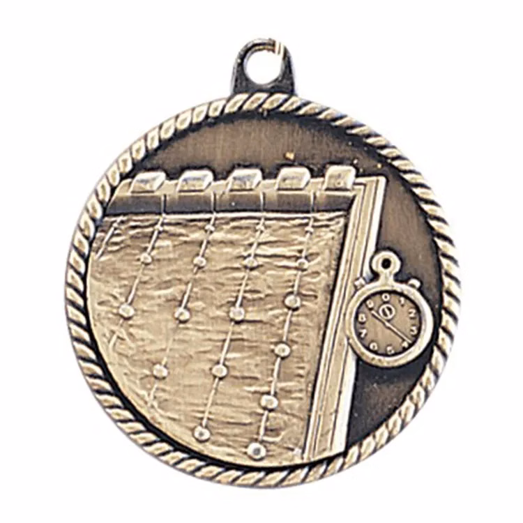 2" High Relief Medal-Swimming