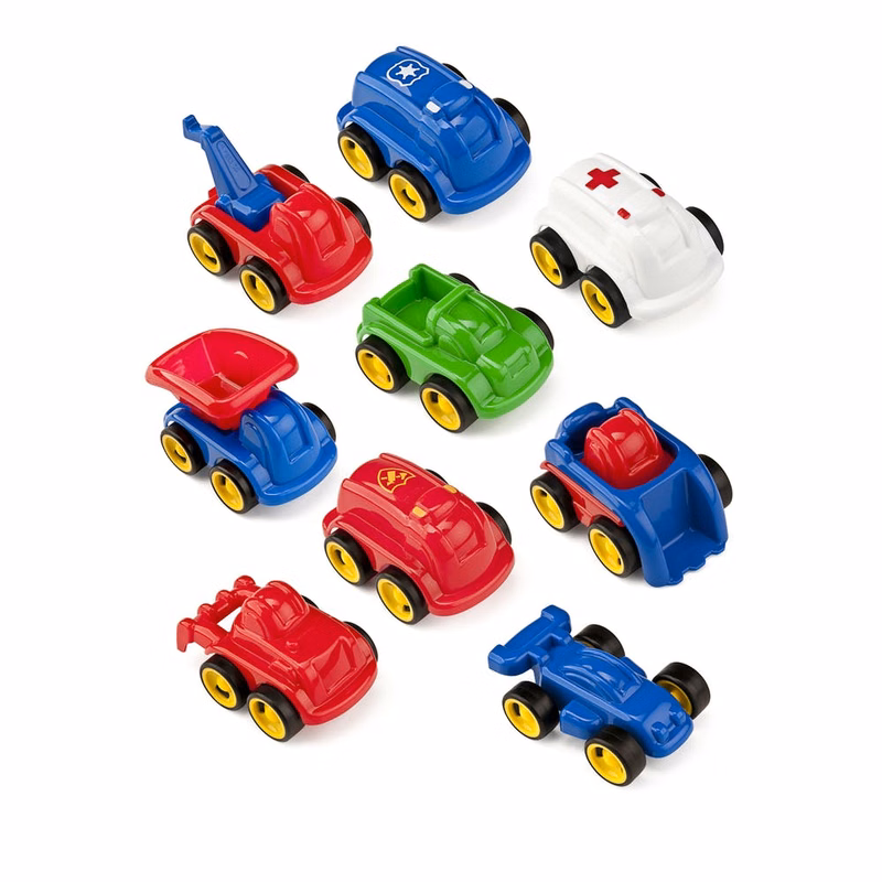 Mini Toy Vehicle Sets - Assorted Plastic 4.25"