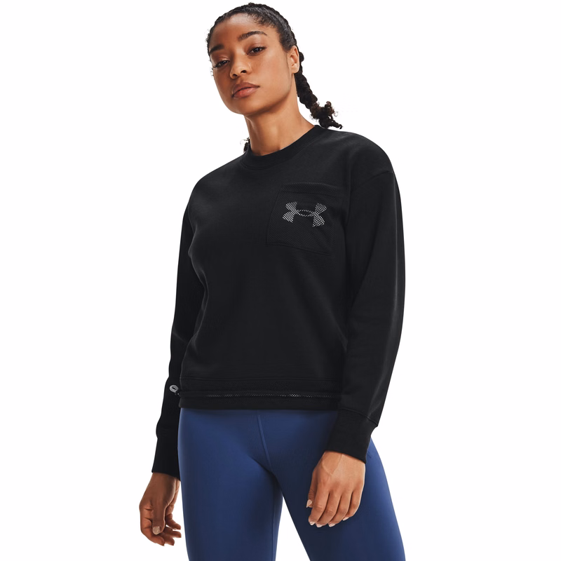 Women's UA Rival Fleece Mesh Crew 