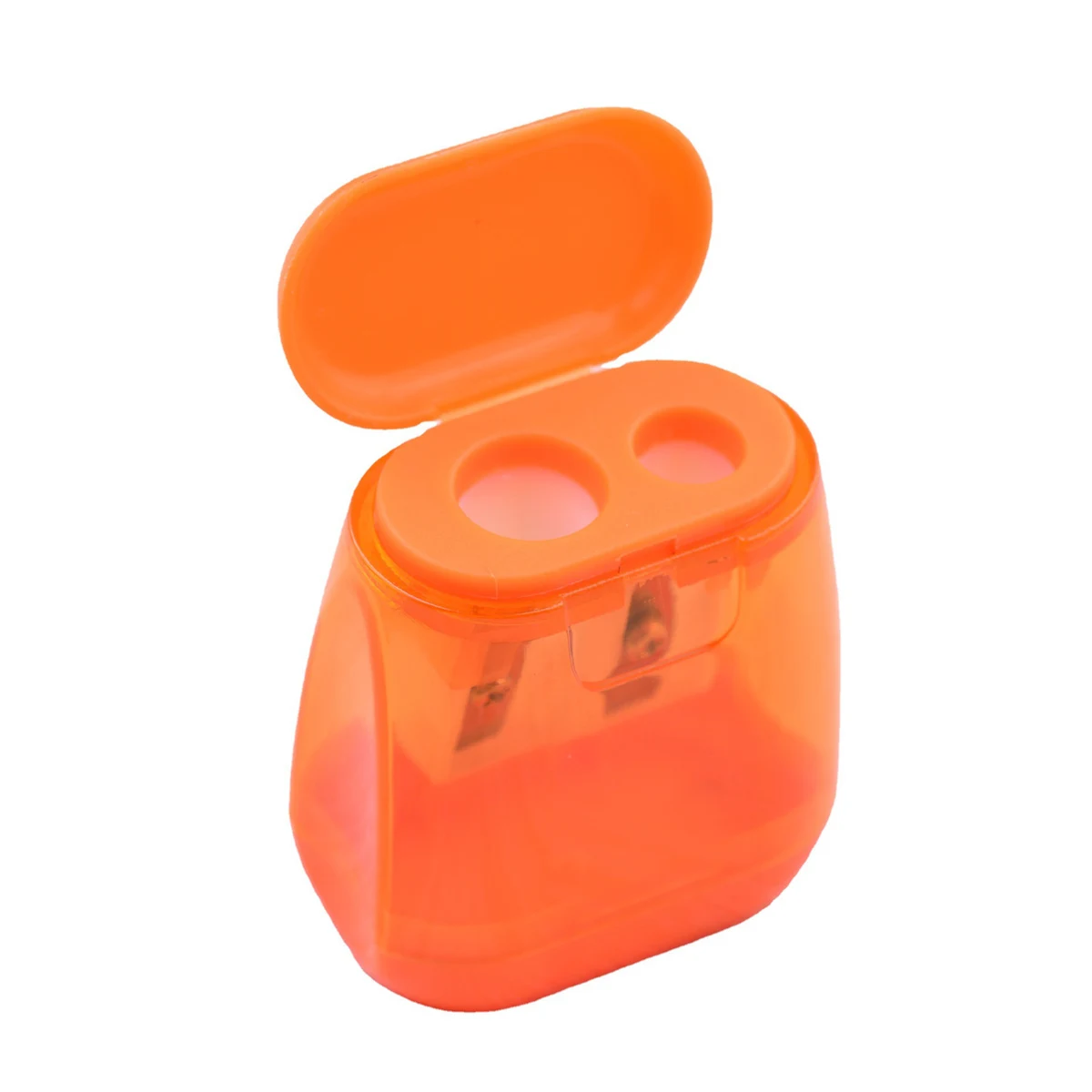Dual Holes Pencil Sharpeners Manual With Lid 1