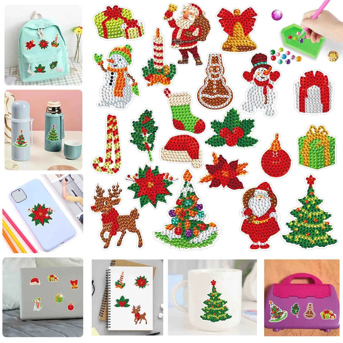 Christmas 5D Diamond Painting Stickers 1