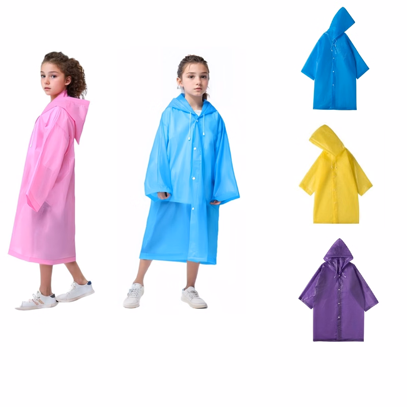 Reusable Children EVA Raincoat