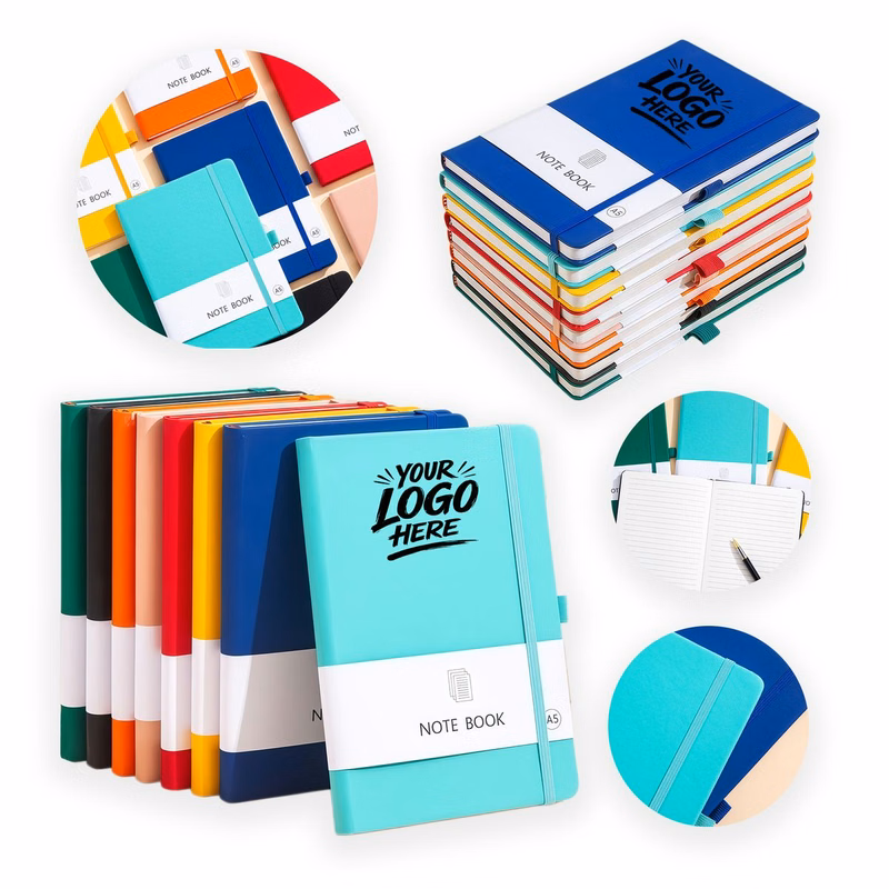 A5 PU Leather Notebook 200 Pages Hardcover Journal