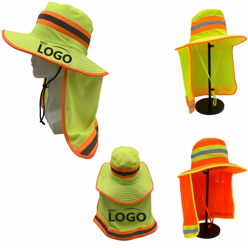 Reflective Outdoor Safety Work Cap With Cape