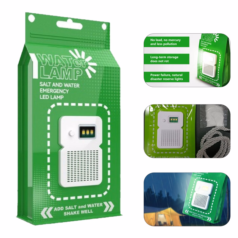 LED Saltwater Battery-Free Emergency Light