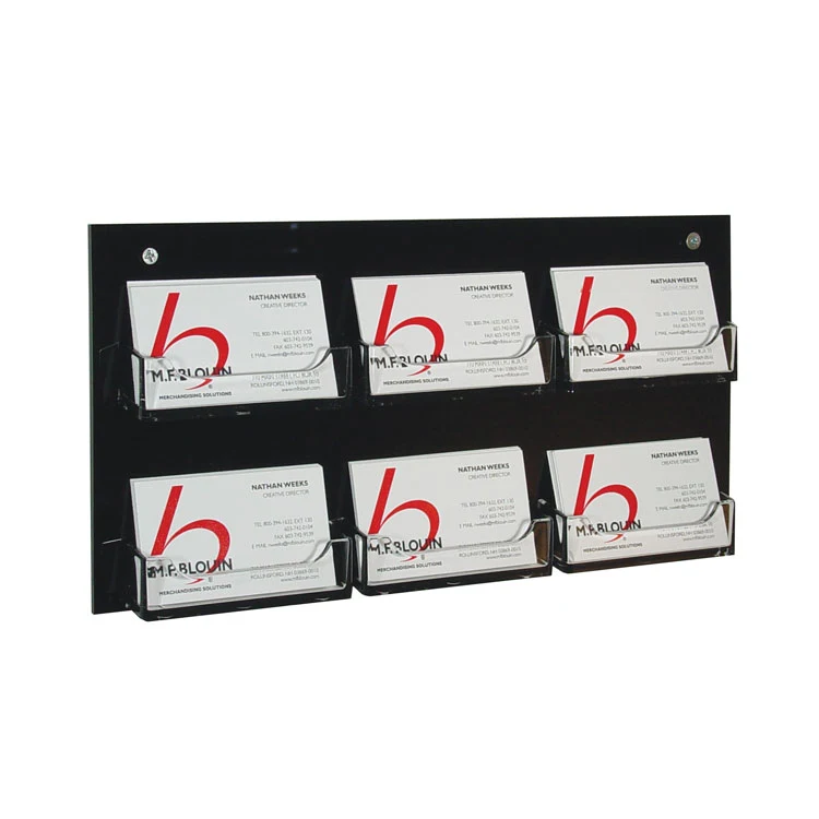 Wall Business Card Holder, 3 Pockets 1