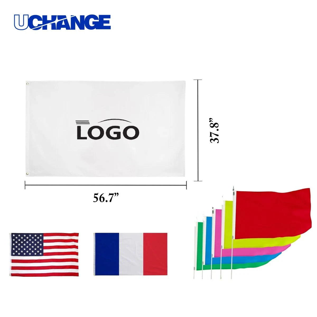 56.77.8Double-Sided Custom Flag 1