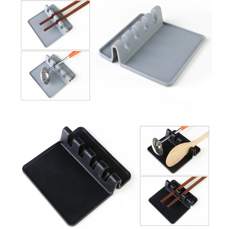 Silicone Utensil Rest with Drip Pad 1