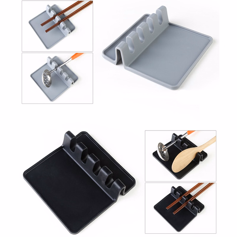 Silicone Utensil Rest with Drip Pad