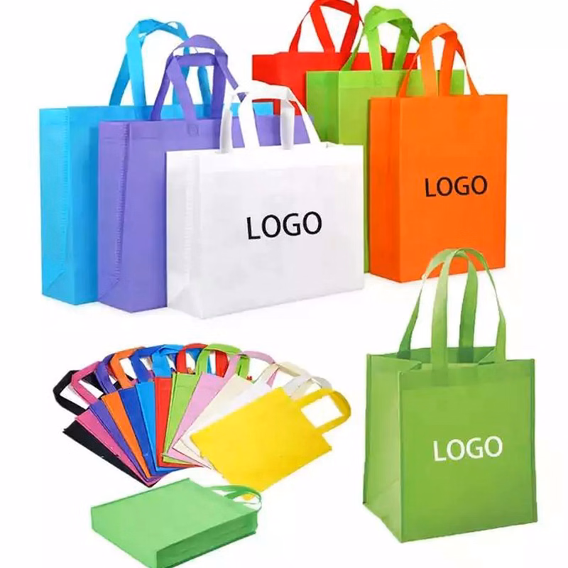 MOQ 20PCS Printed Promotional Reusable Shopping Nonwoven Bag