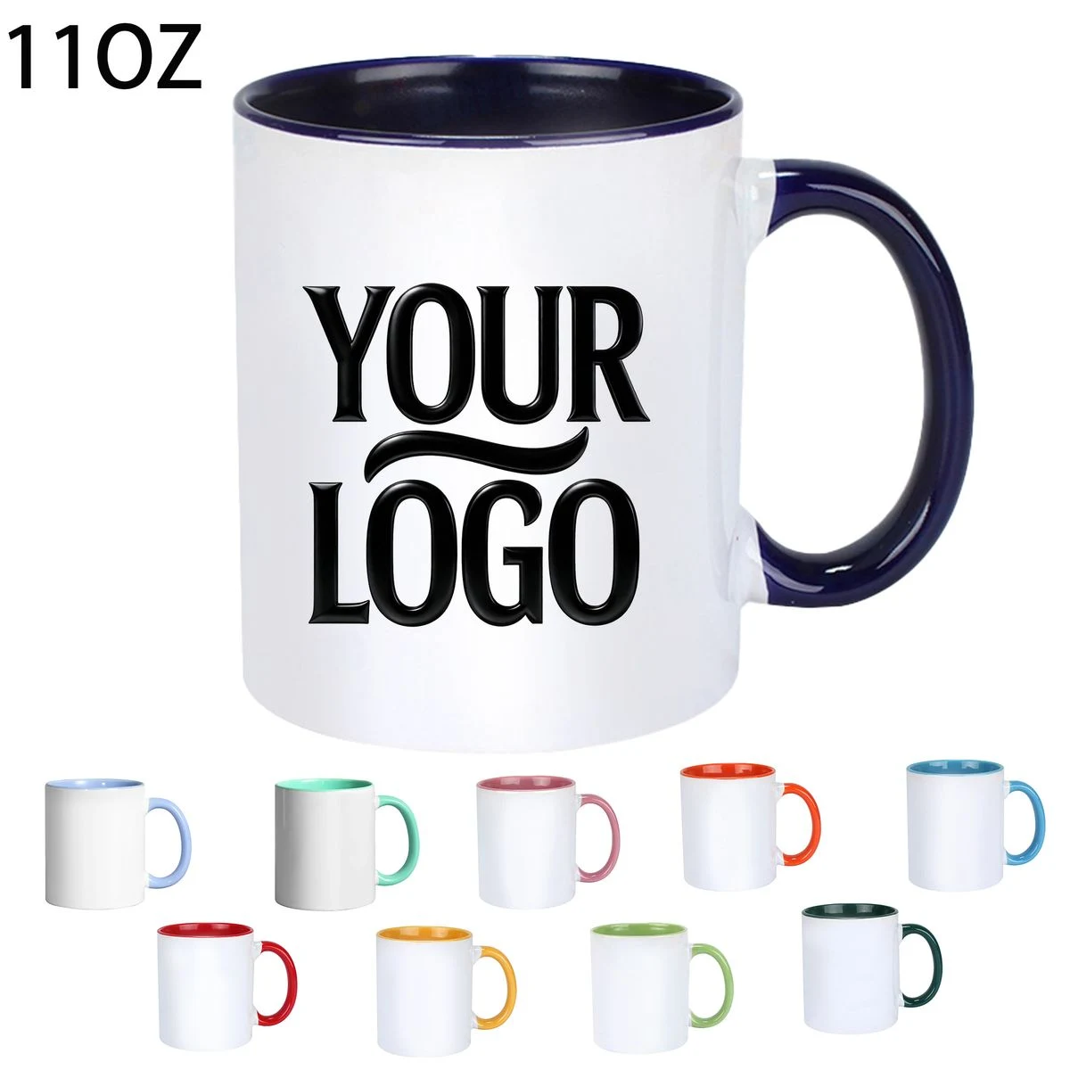 11OZ Inner Color Coffee Handle Mug 1