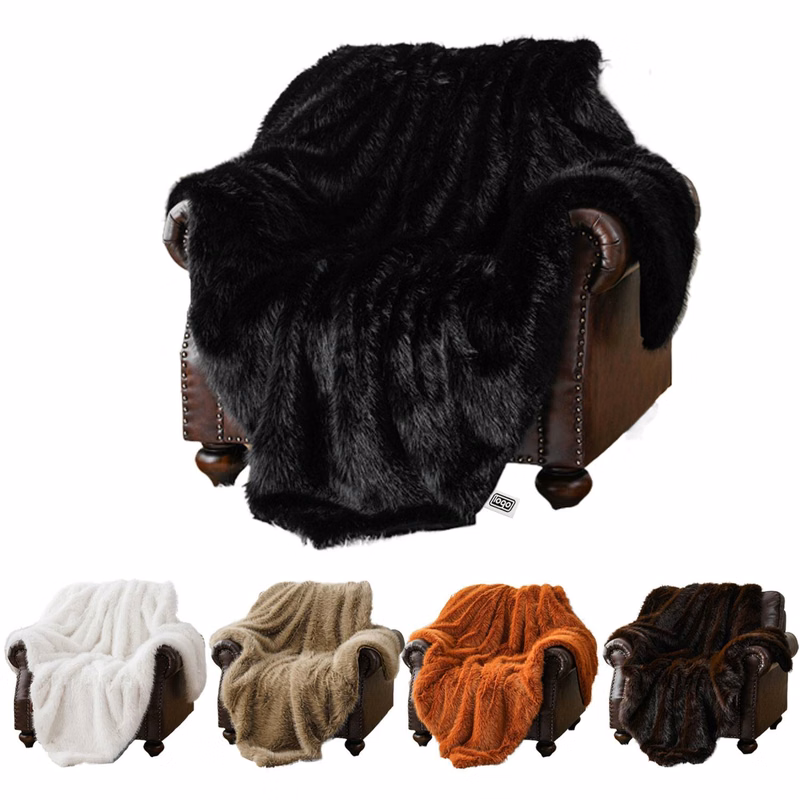 Faux Fur Warm Throw Blanket