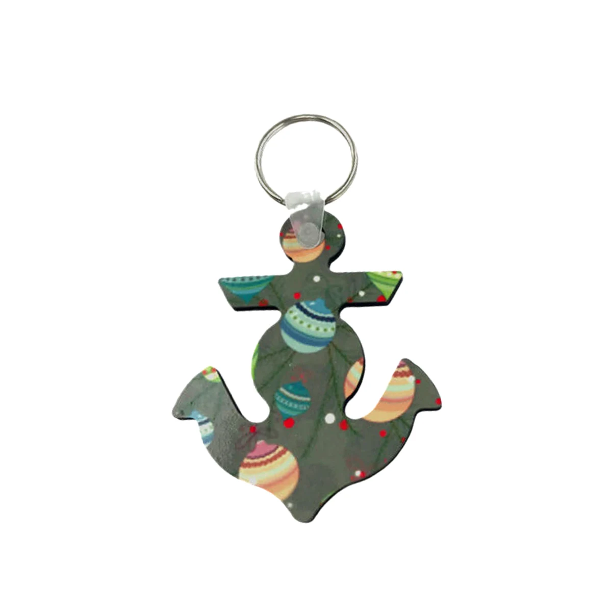 Anchor Shaped Sublimation MDF Keychain 1