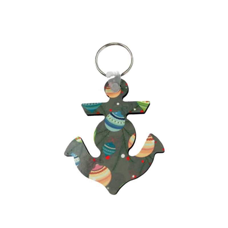 Anchor Shaped Sublimation MDF Keychain