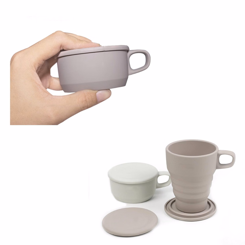10oz Silicone Folding Coffee Cup
