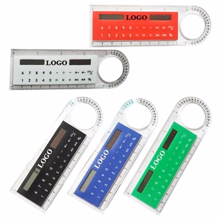 10 Cm Ruler Multifunction Solar Pocket-Calculator