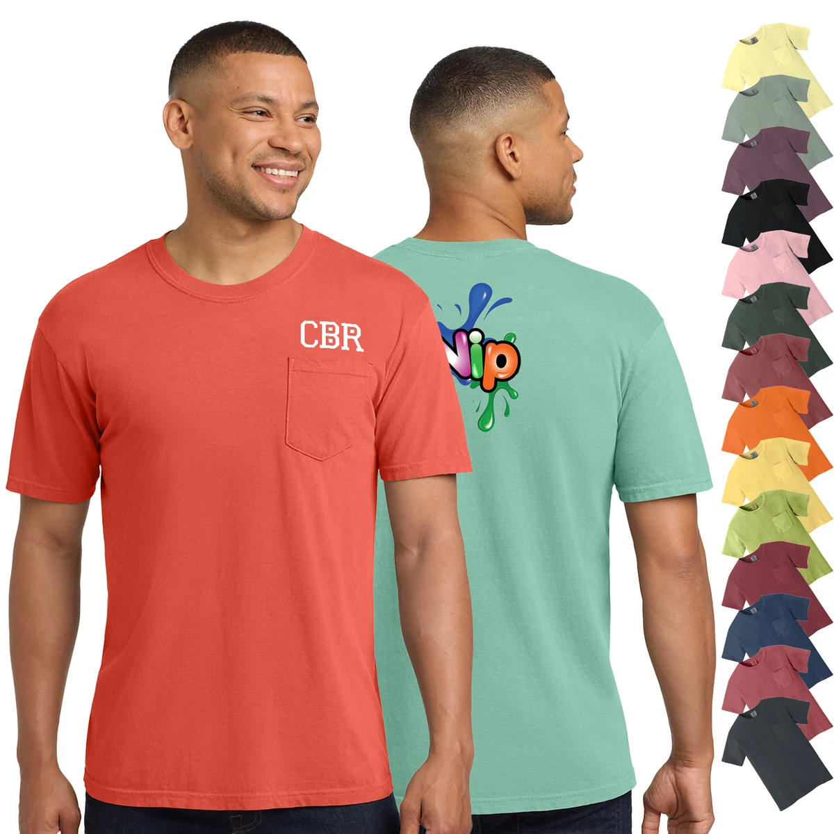 Comfort Colors ® Heavyweight Ring Spun Pocket Tee 1