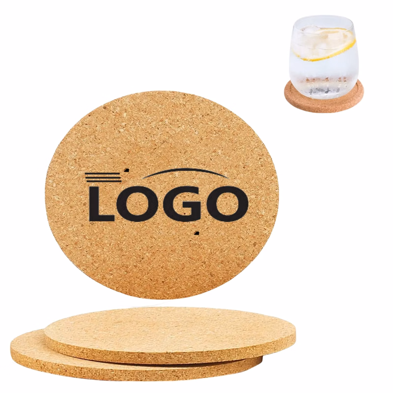 Natural Round Cork Coasters MOQ 50