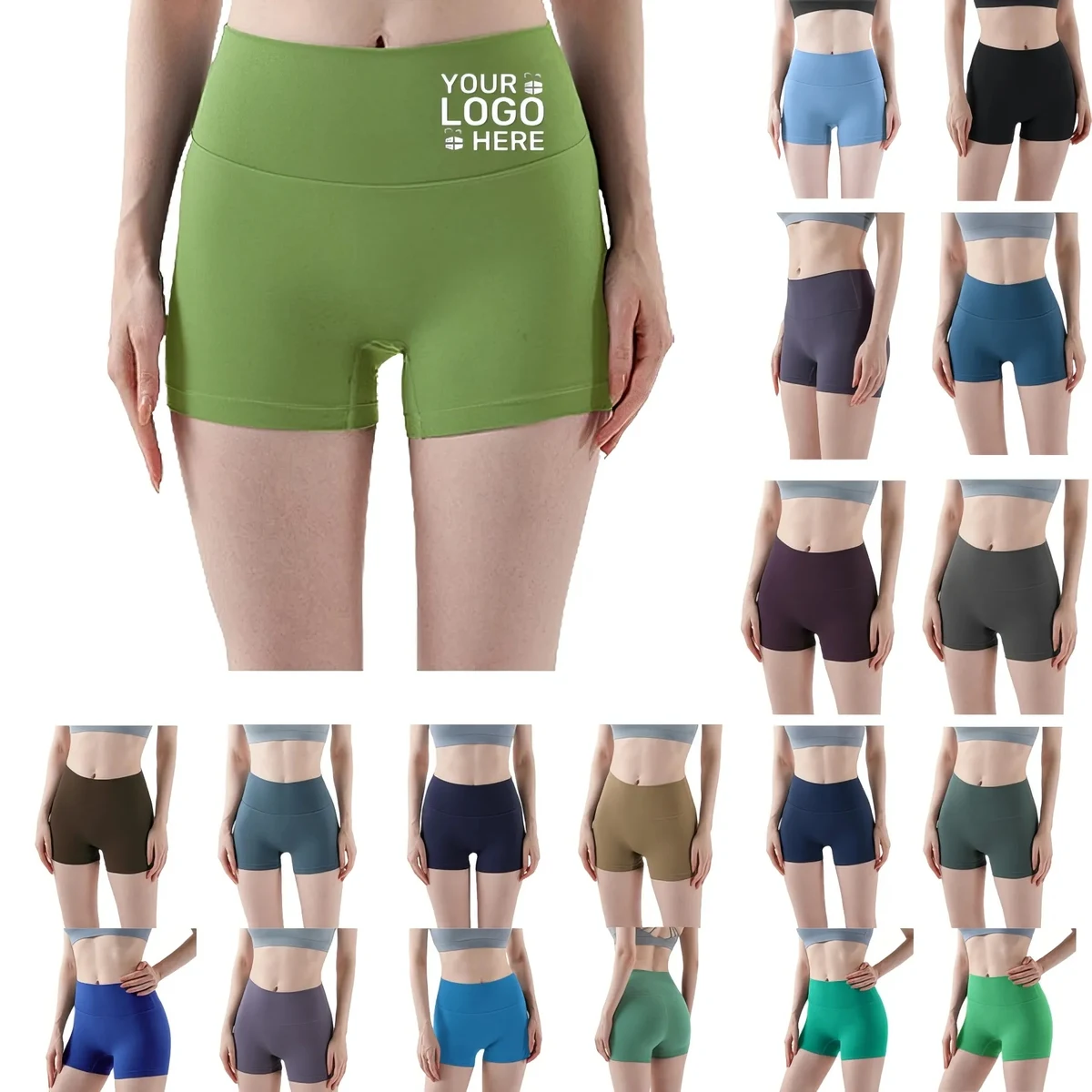 High-Waisted Hip-Lifting Yoga Shorts 1