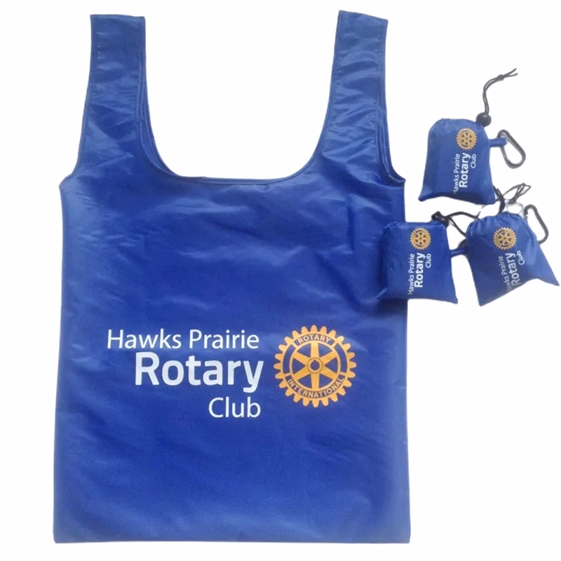 FOLDABLE SHOPPING BAG WITH CARABINER
