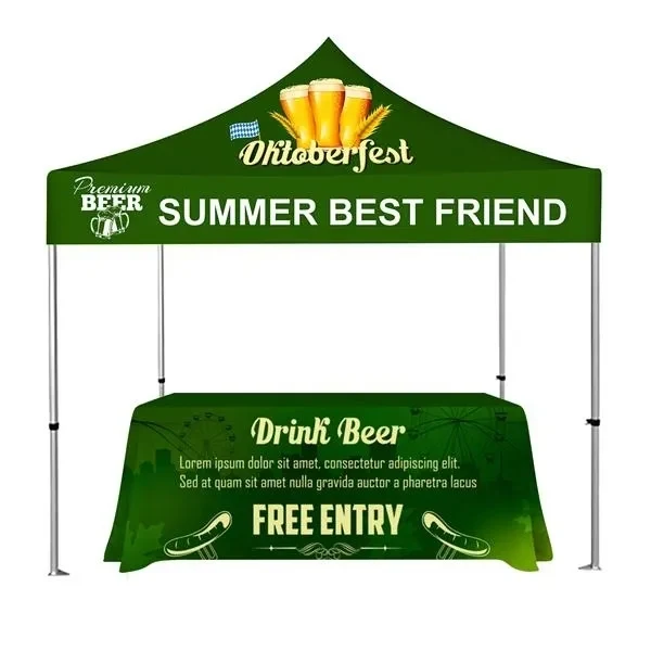 10'x10' Canopy Tent & 6ft Table Cloth 1