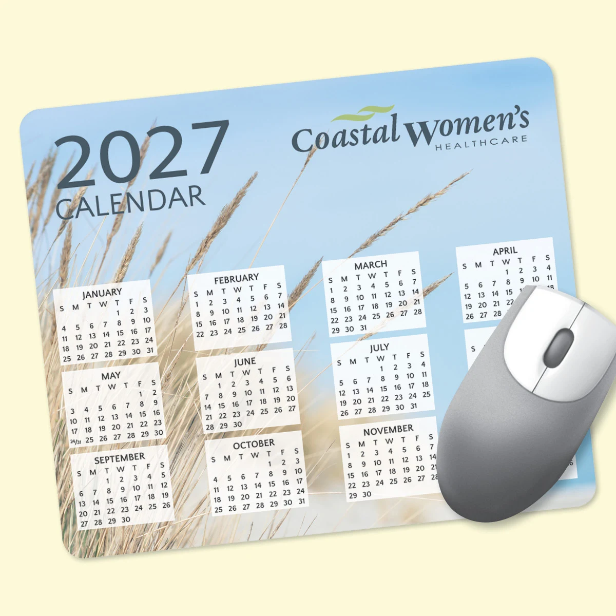 Origin'L Fabric 8"x9.5"x1/4" Calendar Mouse Pad 1