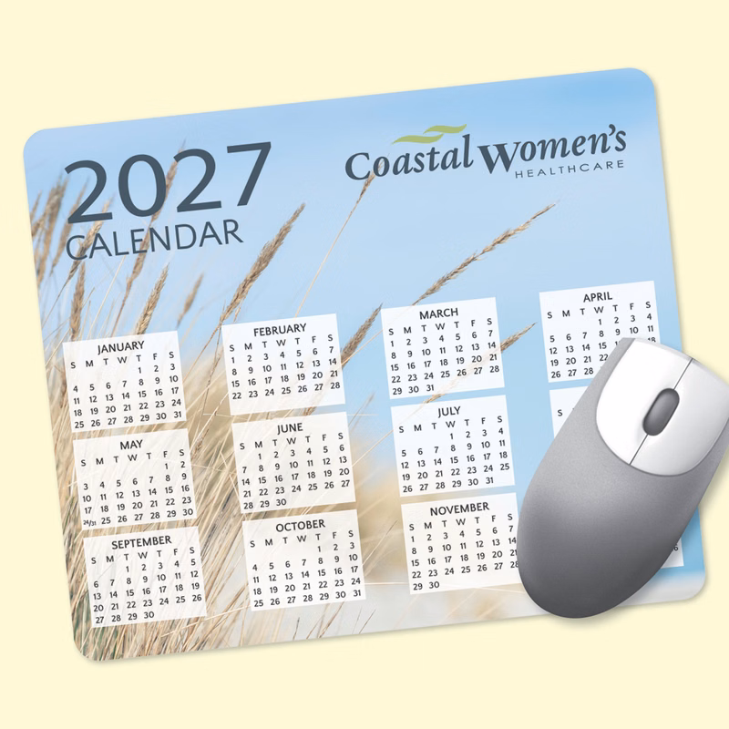 Origin'L Fabric 8"x9.5"x1/4" Calendar Mouse Pad