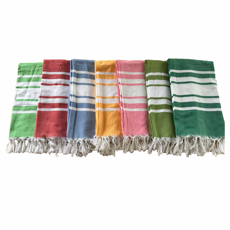 Embroidered Turkish Beach Towel Oversized 39''x71''