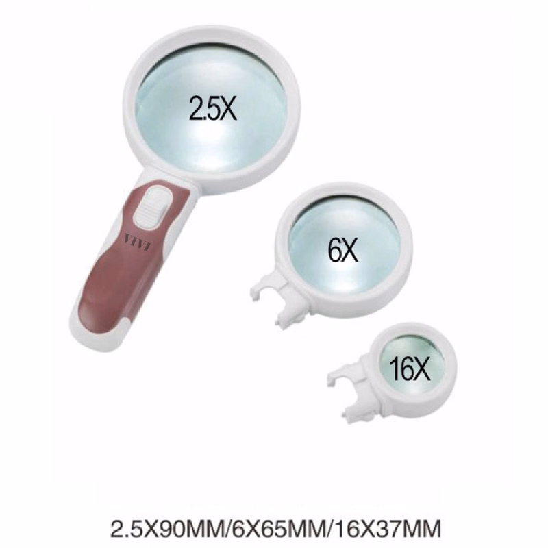 Handheld Magnifying Glass With Light Detachable
