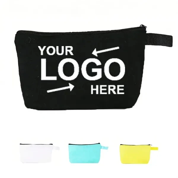 Custom Canvas Zippered Cosmetic & School Organizer Bag — Travel Essentials Storage 1