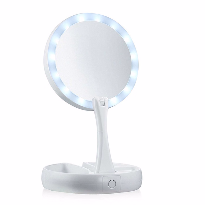 Folding LED Mirror