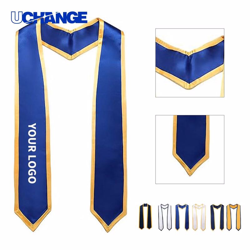 Graduation Stole Sash Polyester Satin Material for Ceremonies