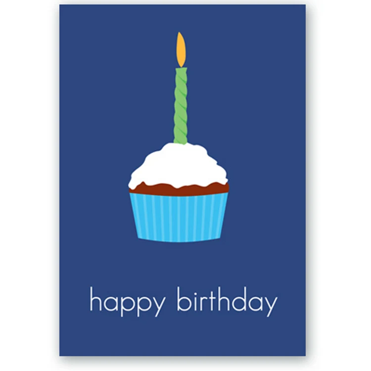 Birthday Cupcake Greeting Card 1