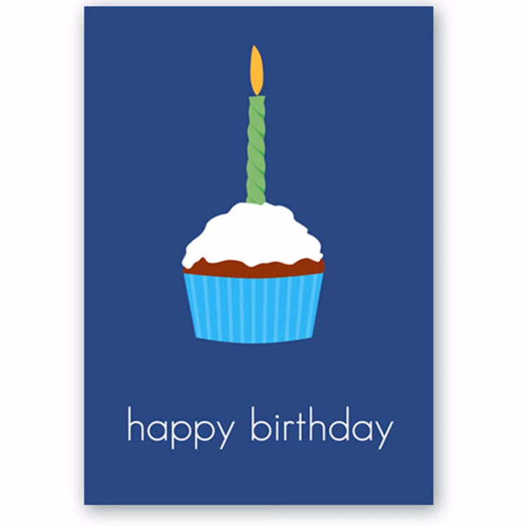 Birthday Cupcake Greeting Card