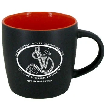 12 oz. Black Out/Orange In Effect Mug 1