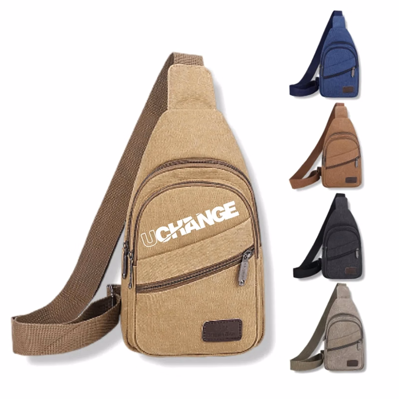Wear and Scratch Resistant Canvas Crossbody Sling Bag