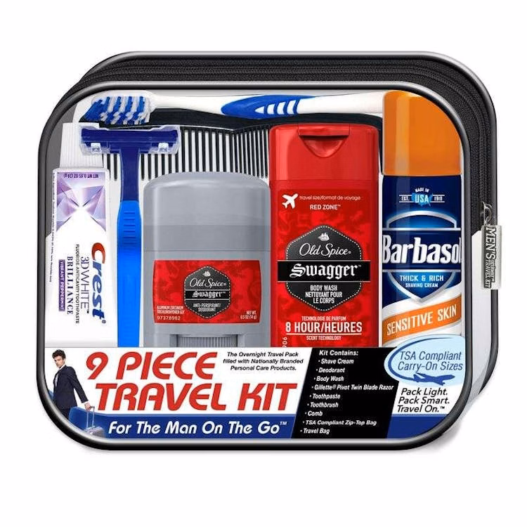 Men's Travel Kits - 9 Pieces