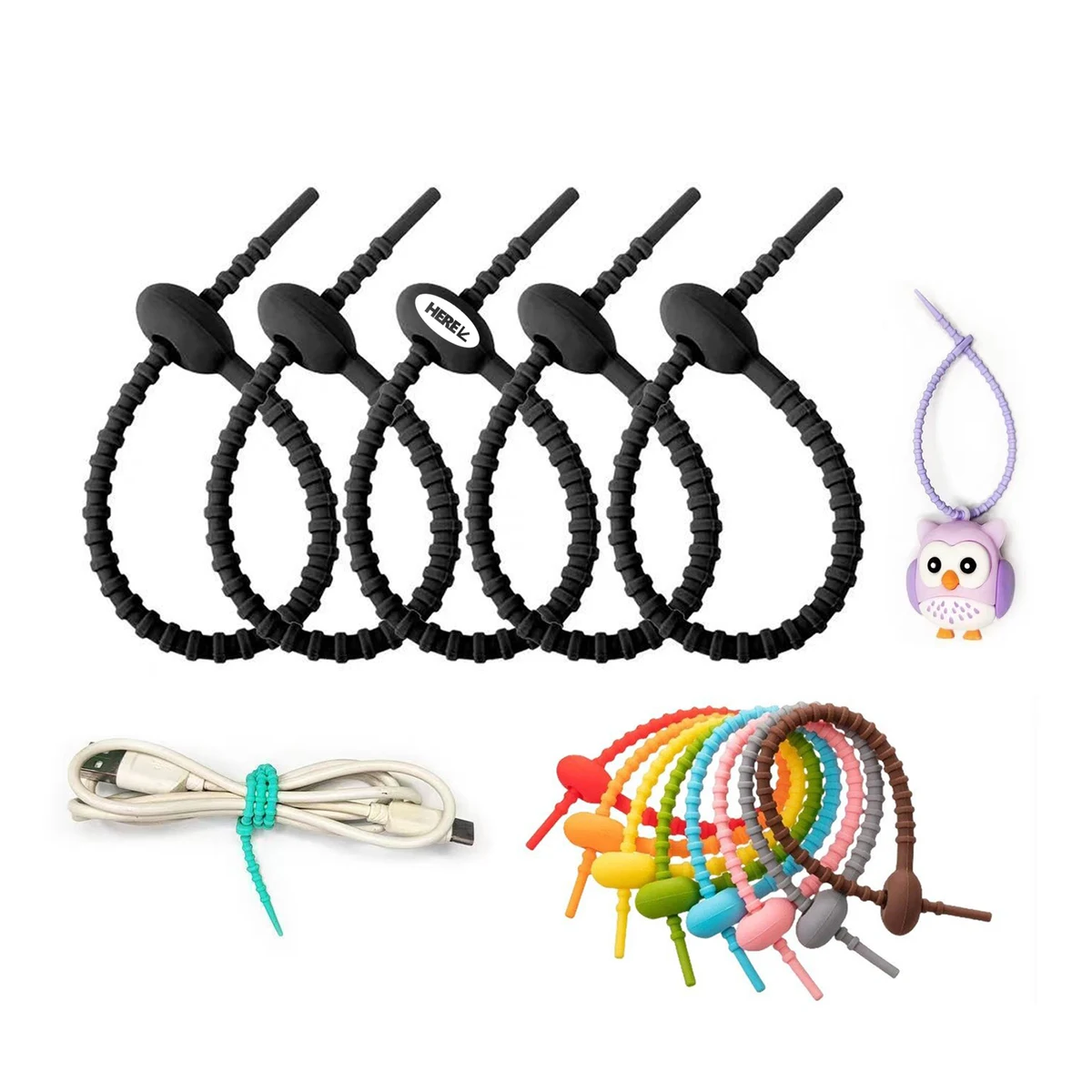 Silicone Ties Bag Clip 1