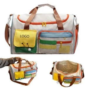 25L Travel Gym Duffel Bag with Shoes Compartment 1