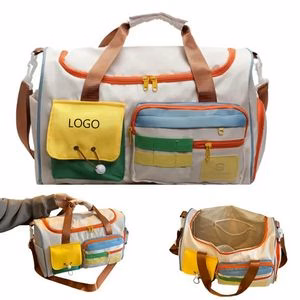 25L Travel Gym Duffel Bag with Shoes Compartment