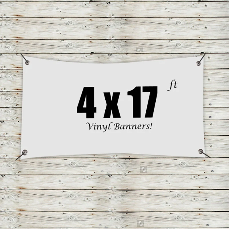 Custom 4' x 17' Vinyl Banners 1