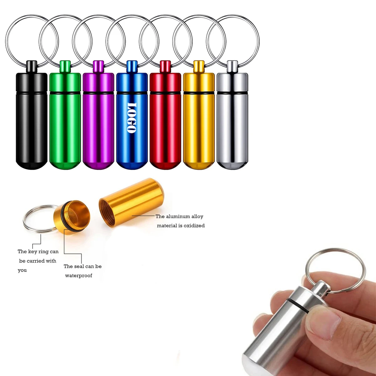 Pill Tray Emergency Aluminum Pill Box 1