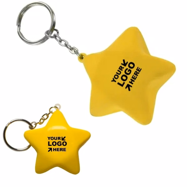 Star Stress Reliever Key Chain