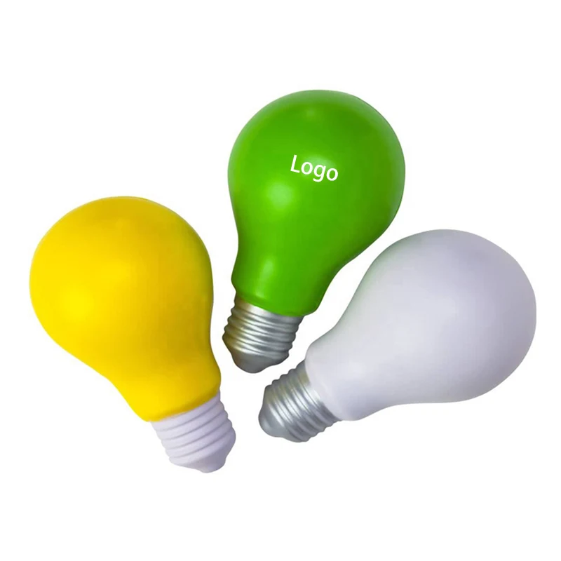 Light Bulb Shape Squeeze Toy Stress Reliever 1