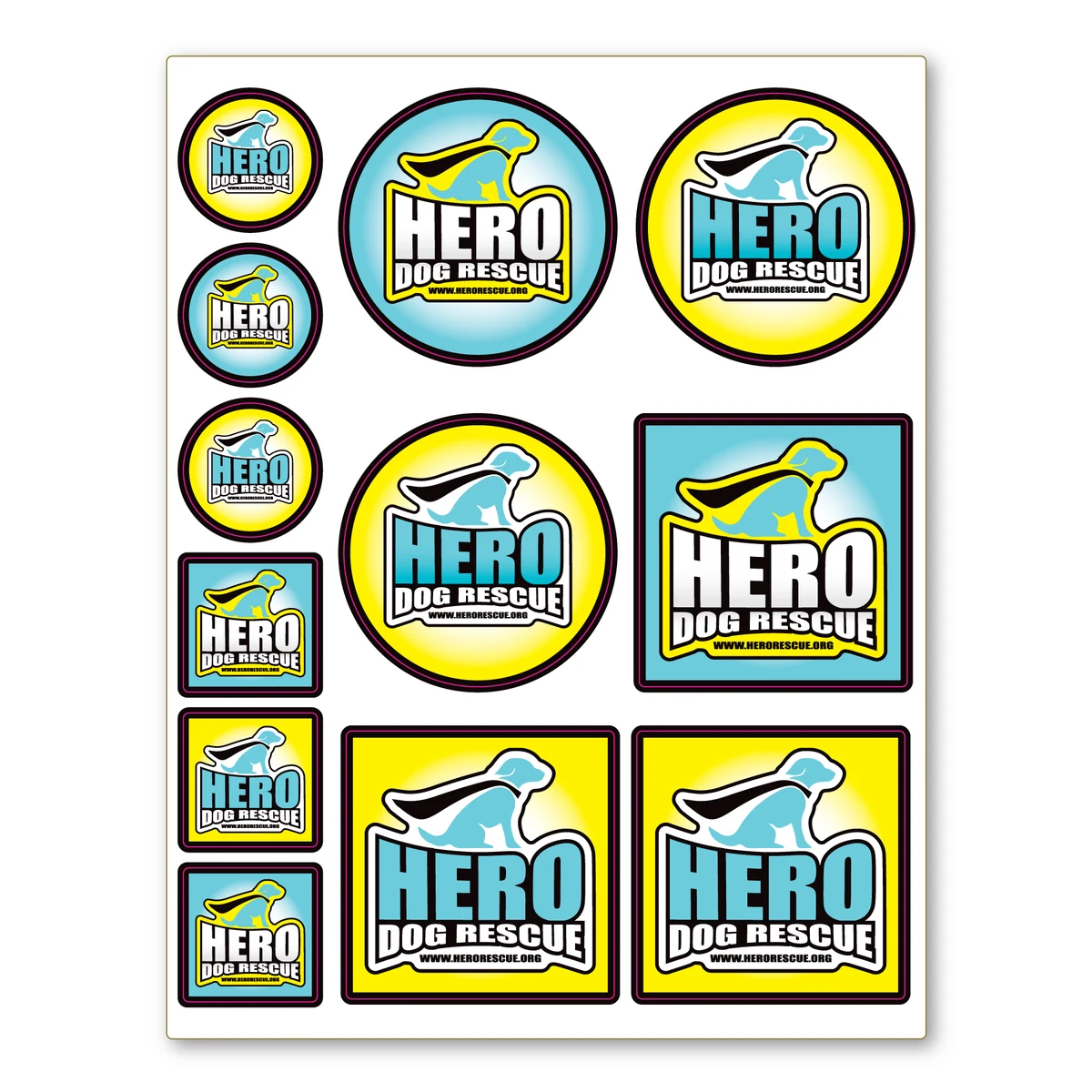 Repositionable Decal Sticker Sheet 8.5" x 11" - 4 Mil 1