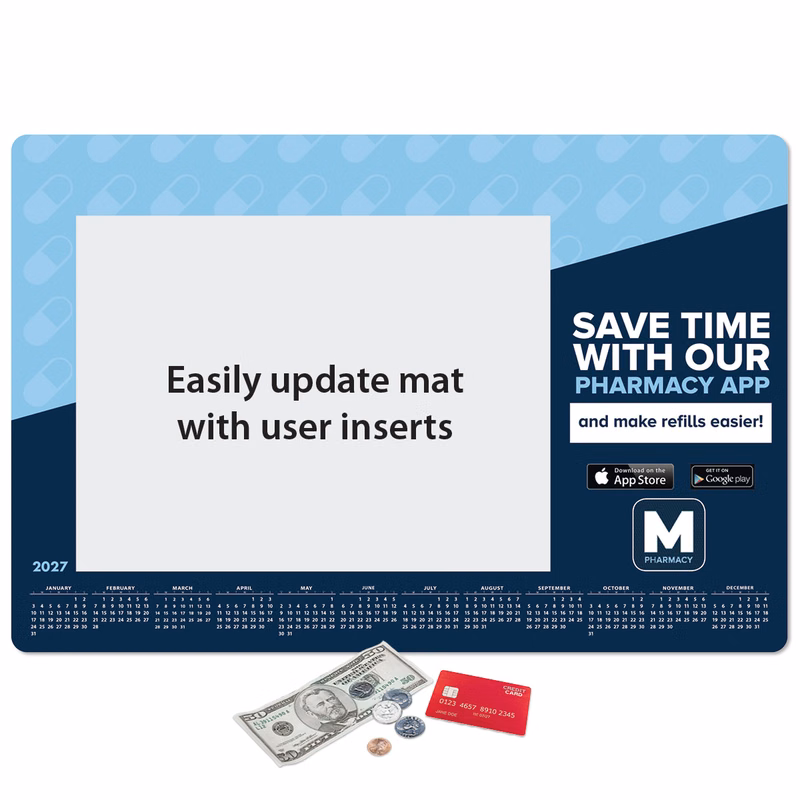 Frame-It Flex Heavy Duty Window Calendar Counter Mat-12"x18"x1/16"