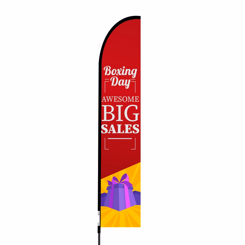 Boxing Day Awesome Big Sales Flag Kit 15' Feet Feather Flag Sign advertising flag Outdoor Banner